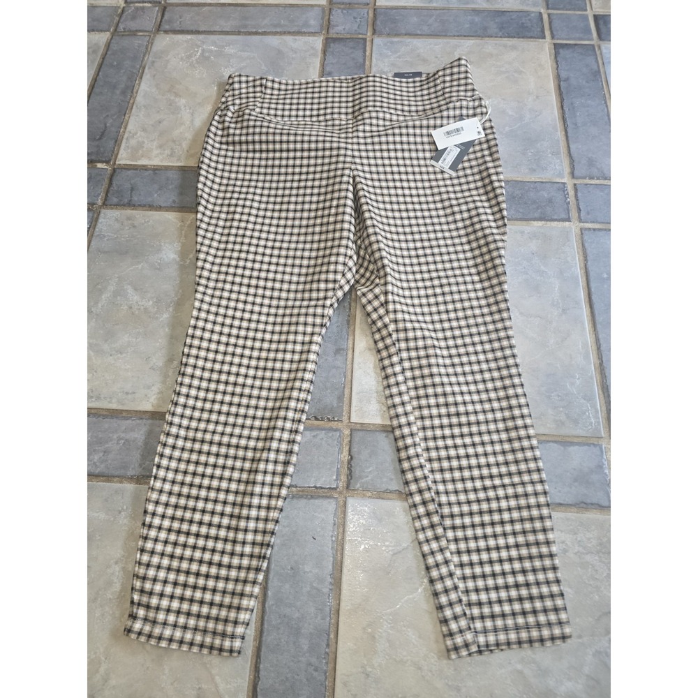 Worthington NWT Women's Size 16P Petite Plaid‎ Pants Multicolor